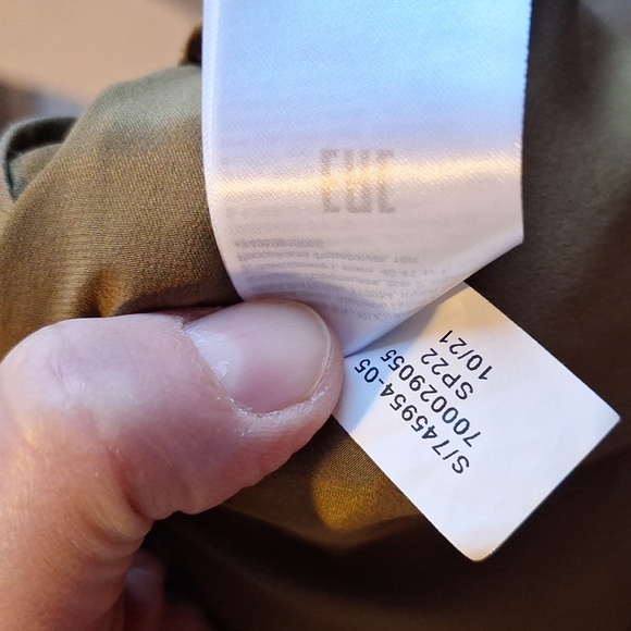 Banana Republic Dreamer Silk Maxi Dress In Cargo Green Size Large Cocktail Party - Picture 10 of 16